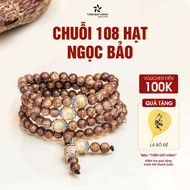 Agarwood bracelet with 108 beads Ngoc Bao Thien Moc Agarwood peace, eliminating 108 afflictions