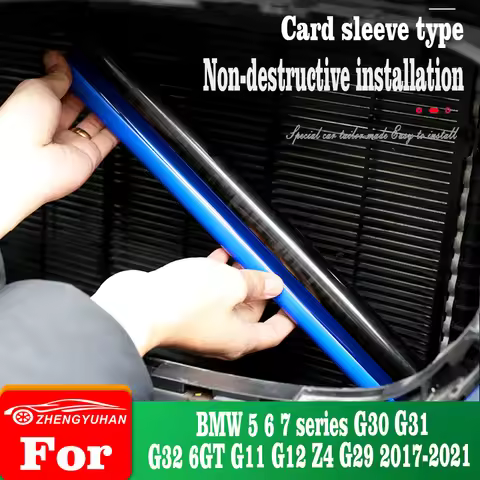 For BMW 5 6 7 series G30 G32 G31 6GT G11 G12 Z4 G29 Car Front Bumper Grille Frame Trim Bright Bar DI