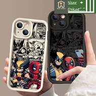 HJtwocolorWedge Casing Case For IPhone 16 15 14 13 11 12 Pro Max 7 8 Plus