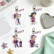 MBTI keychain 16 groups of personality mica acrylic printed on 2 sides bag hanging accessories bag I