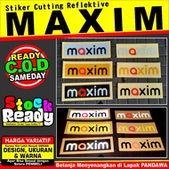 Reflective Cutting Sticker: "MAXIM"