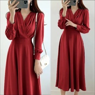 SAQUELLA LONG DRESS KONDANGAN/GAUN PESTA MATERIAL SYAKILA SUPER LEMBUT/DRESS KOREAN STYLE VARIASI
