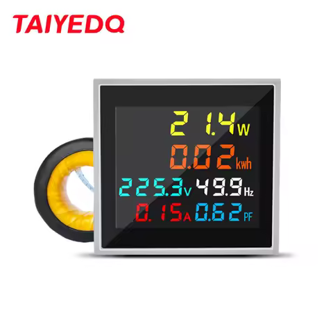 D48‑2058 AC Voltage Current Power Meter Monitor Digital Ammeter Voltmeter Multimeter Power Monitor