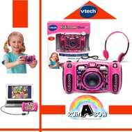 VTech Kidizoom Duo 5.0 Deluxe Digital Selfie Camera with MP3 Player and Headphones, Pink
