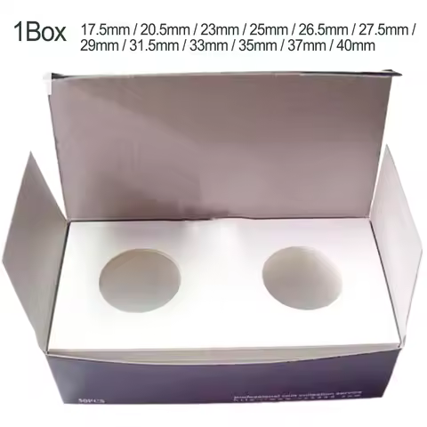 12Specifications Coin Holders Stamp Coin Supplies Storage Square Cardboard Box Coin Album Collection