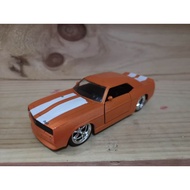 1/36 1969 Chevy Camaro SS Orange Metal Diecast Model by Jada Toy