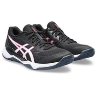 ASICS Gel Tactic 12 (ดำแถบชมพู) รองเท้าแบดมินตันผูหญิง , รองเท้าวอลเลย์บอลผู้หญิง (สินค้าลิขสิทธิ์แท