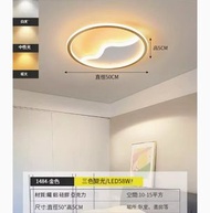 簡約吸頂燈【金色圓形-50cm-三色變光】