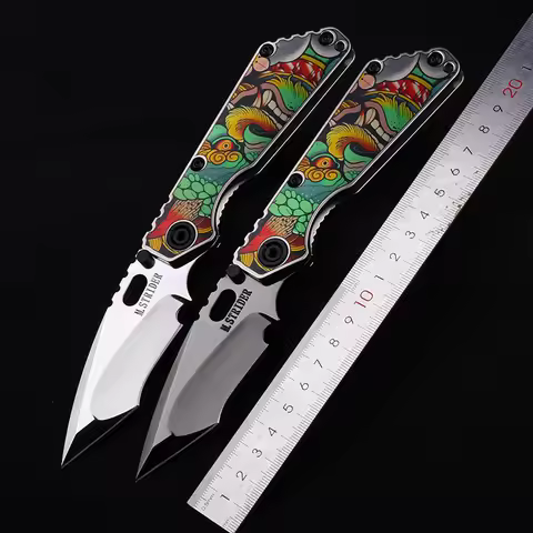 M390 high-quality steel outdoor pocket knife titanium alloy mirror/DLC camping survival tactical equ