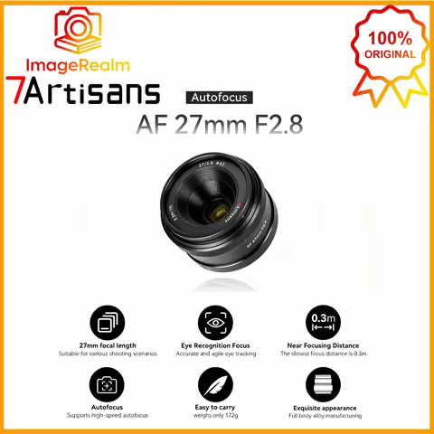 7artisans AF 27mm F2.8 APS-C Auto Focus STM Prime Lens For Sony E-Mount Mirrorless Cameras ZVE10 A63