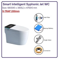 DOCASA A2000 Ceramic PTRAP STRAP 200MM 250MM 300MM Smart Toilet Bowl Set Auto Sensor Dual Flush Wate