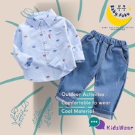 KEMEJA CF56TR Baby.fuku Children's Shirt Set Long Sleeve Children's Clothing Set/ Boys' Eid Suit