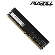 PUSKILL Memoria Ram DDR4 8GB 16GB 2400Mhz 2133 2666 3200Mhz UDIMM PC หน่วยความจำเดสก์ท็อปประสิทธิภาพสูง