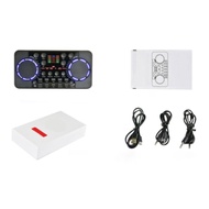 V300 Pro Live Streaming Sound Card English Version Sound Card Bluetooth-Compatible 4.0 Audio Interface Mixer DJ Music Studio Karaoke
