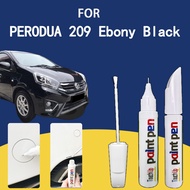 FOR PERODUA 209 Ebony Black Scratch Pen with Fade Resistant Touch Up Paint