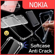Anti Crack Nokia 2 2.2 3 5 5.1 6 2017 2018 8 X3 X5 X6 3.1+ 5.1+ 5.1 Plus 6.1+ Softcase Bening Polos Case Silikon Lentur Cia