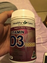 🇦🇺Healthy care 補鈣，維他命D3 1000IU 250粒2021.11月蝕讓$29.99罐；56/2罐包平郵