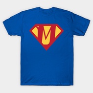 Vintage Superhero Symbol Letter M T-Shirt Authentic Cotton 1 Cartoon y2k S-5XL Sports Shirt