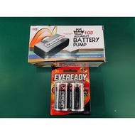 OWL Aquarium Battery Pump - WL103 With D2 Battery