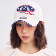 Korean-style Teket Round Logo Heavy Embroidery Baseball Cap, Versatile Trendy Brand Dad Hat