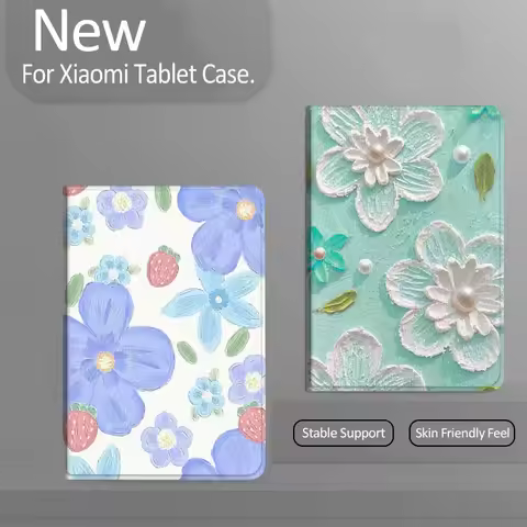 Luxury Colorful Flowers For Xiaomi Redmi Mi Pad 4 5 6 7 8 K SE Mini Pro Plus Max 10.1 11.2 inch Tabl
