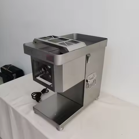 Commercial Electric Meat Slicer Meat Cutter Shred Machine Automatic Vertical Big Power Beef Slicing 