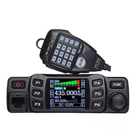 AnyTone AT-778UV 25W Mini Mobile Radio Dual Band UHF VHF 136-174MHz 400-490MHz Amateur Walkie Talkie