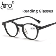 Round Reading Glasses for Women Men Presbyopia Retro Specs Frame Farsighted Read Near Fashion Trendy