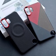 For No CMF Phone 2 Pro Case Luxury PU Leather Magnet Wireless Charging Back Cover Protection For No 