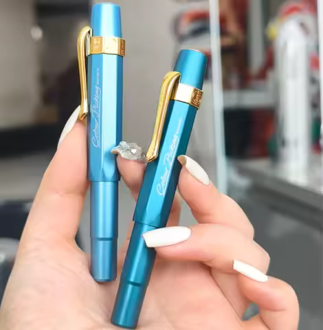 5 Colors Limited Hoohill Aluminum Alloy Beautiful Mini Cute Short Fountain Pen EF/F/M Nib Writing Bu