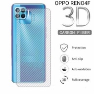 Garskin Carbon OPPO Reno 4f /OPPO Reno4f Anti gores Belakang handphone