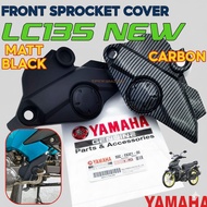 SPROCKET COVER FRONT LC135 NEW LC135 V2 V3 V4 V5 V6 V7 V8 SPROCKET COVER MATT BLACK / CARBON