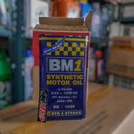 MESIN OIL LUBRICANT ENGINE OIL BM 1 SYNTHETIC SAE 15W50 15W-50 15W 50 4T API SJ JASO MA PC 1000 800 