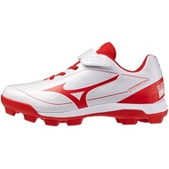 Mizuno Junior Baseball Spikes Point Cushion Revo Dia 11GP252762 White x Red / 23.5 Jr