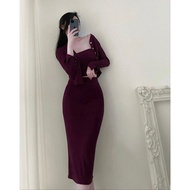 Set of 3 3-color knitted elasticPiece A2230