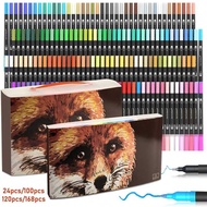 Dl Brush Art Markers, 24/100/120/168 PCS Colors Fine Point Calligraphy Pens Journals Markers