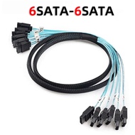 6 pcs/set Sata To Sata Cable 6 Ports/Set Date Cable 7 Pin Sata Sas Cable 6Gbps Sata To Sata HDD Cabl