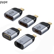 PYPE 60Hz VGA HDMI ฮับ USB อุปกรณ์เสริมคอมพิวเตอร์ พิมพ์ C ถึง mini DP สายเคเบิลอะแดปเตอร์ ตัวแปลง T