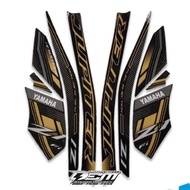 Yamaha Jupiter Z1 2023 Motorcycle Sticker Striping Full Black-Gold Yamaha Jupiter Z1 2023 Sticker Mo