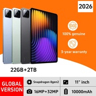 2026 Original Pad 7 Pro Tablet Android 14 16GB+1T 11 inch Snapdragon 8gen2 10000mAh 5G Dual SIM Phon