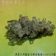 Clear Hexagonal Columnar Calcite Crystal Cluster210412-Number 3~Fujian Black Light Lotus~Transform N