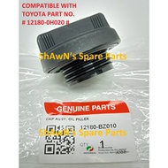 ORIGINAL Engine Oil Cap Perodua Myvi 1.3 1.5 Alza Toyota Vios Altis Camry Hilux Penutup Minyak Hitam