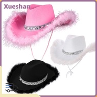 XUEXII Cowgirl Hat Costume Party Funny Women Fashion Cosplay Sequin Cowgirl Hats