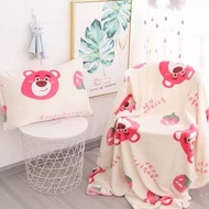 勞蘇 lotso 枕套 枕袋 毛毯 珊瑚絨 午睡被 冷氣被 床上用品 三眼仔 胡迪 巴斯光年 melody little twin stars 米奇 米妮 唐老鴨 翠絲 小飛象
