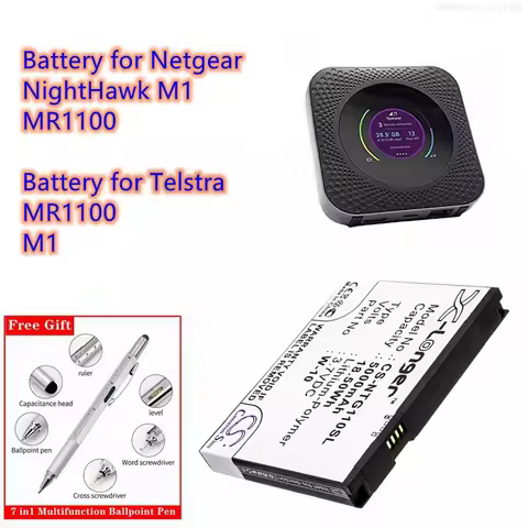 Hotspot Battery 3.7V/5000mAh W-10, 308-10019-01 for Netgear NightHawk M1, MR1100, for Telstra MR1100