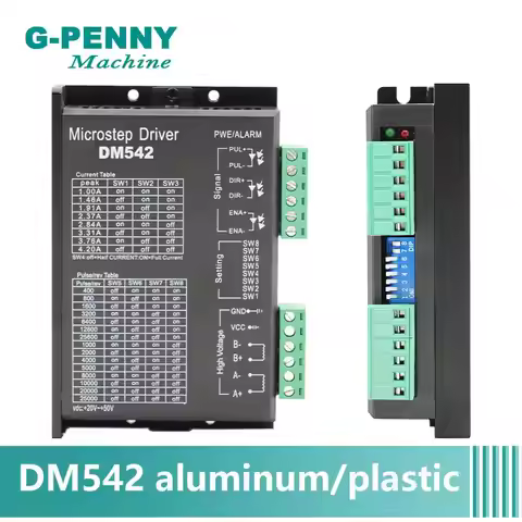 g-penny CNC Nema23 Nema34 stepper motor Driver DM542 -A Stepping Motor DC Motor Drive 4.2A 20~50v 12