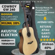 gitar akustik elektrik original cowboy gw 240 na ns guitar elektrik - elektrik7545r bublewrap