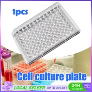 Tissue Culture Plate 96-Well Flat Bottom with Lid Plastic Sterile for Lab Cell Culture Cluster Board