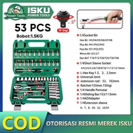 ISKU shock wrench set 53 pcs shocket wrench 1/4" equipment set wrench/ wrench shock wrench set wrenc