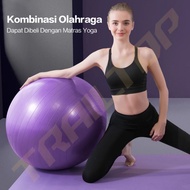 Gym Ball Free Pump Gym Ball Yoga Strengthens Muscles, Increase Balance,